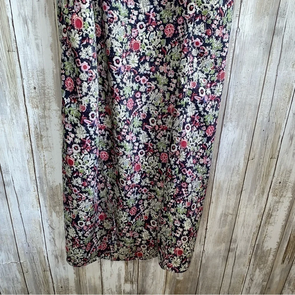 NWT Cinq a Sept Quin Floral Tie Midi Dress - Picture 3 of 8